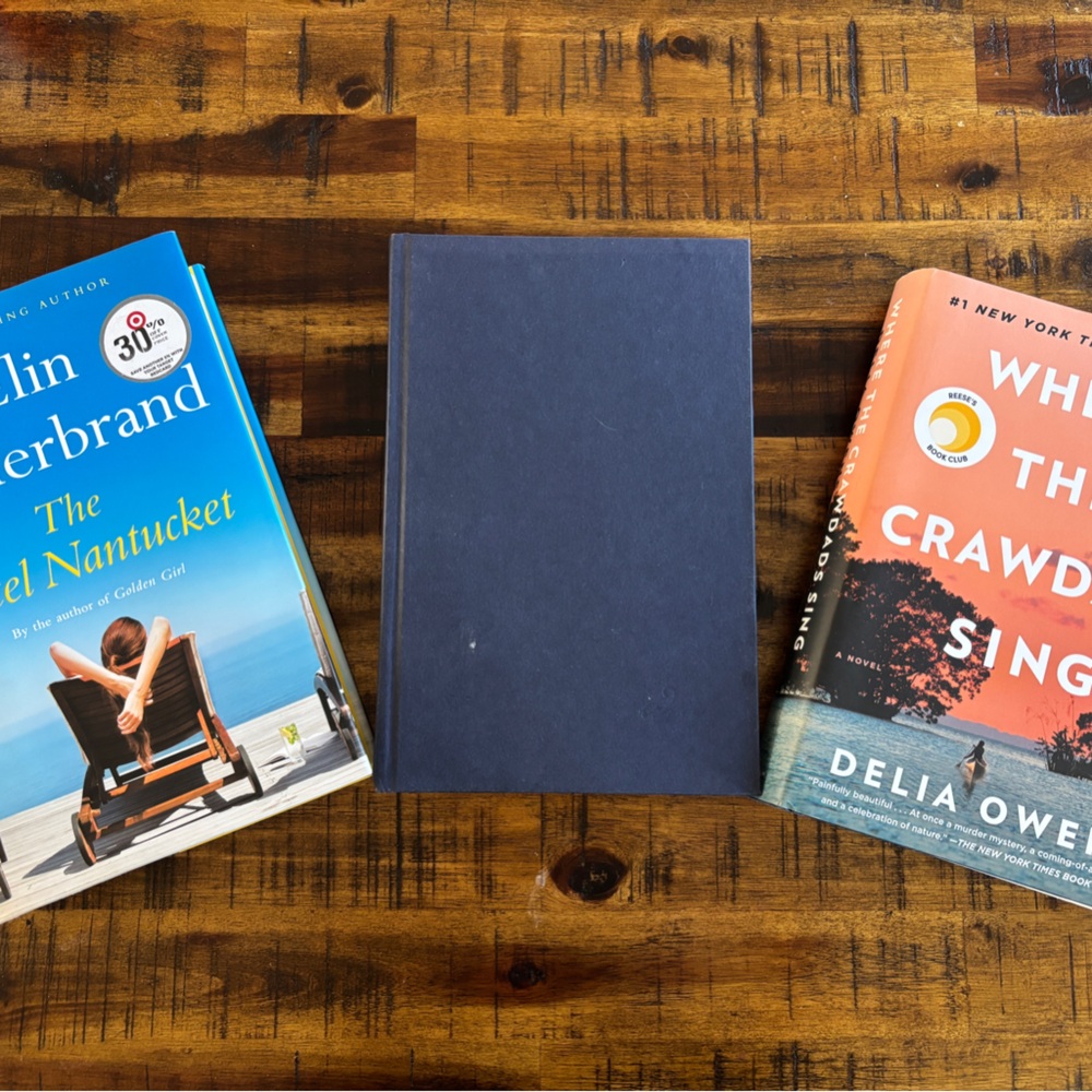 Three popular fiction mystery hard cover books